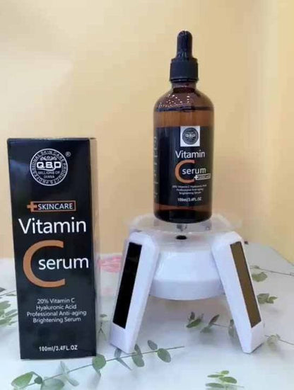 QBD Vitamin C Serum with Hyaluronic Acid Anti-aging & Brightening Professional Skincare 20% Vitamin C Face Serum -100ml