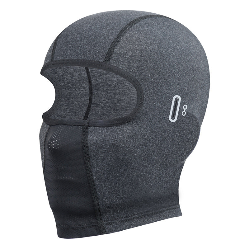 Outdoor Balaclavas motorcycle riding in summer is lined with a breathable sunscreen and UV protection ice silk mask