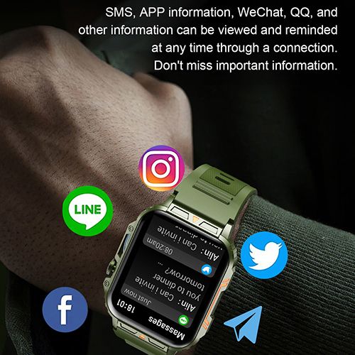 LIGE L81 Smartwatch 1.95 Inch Full Screen Health Monitoring Watches IP68 Waterproof Sport Fitness Tracker Bluetooth Call Smart Watch For Men Women