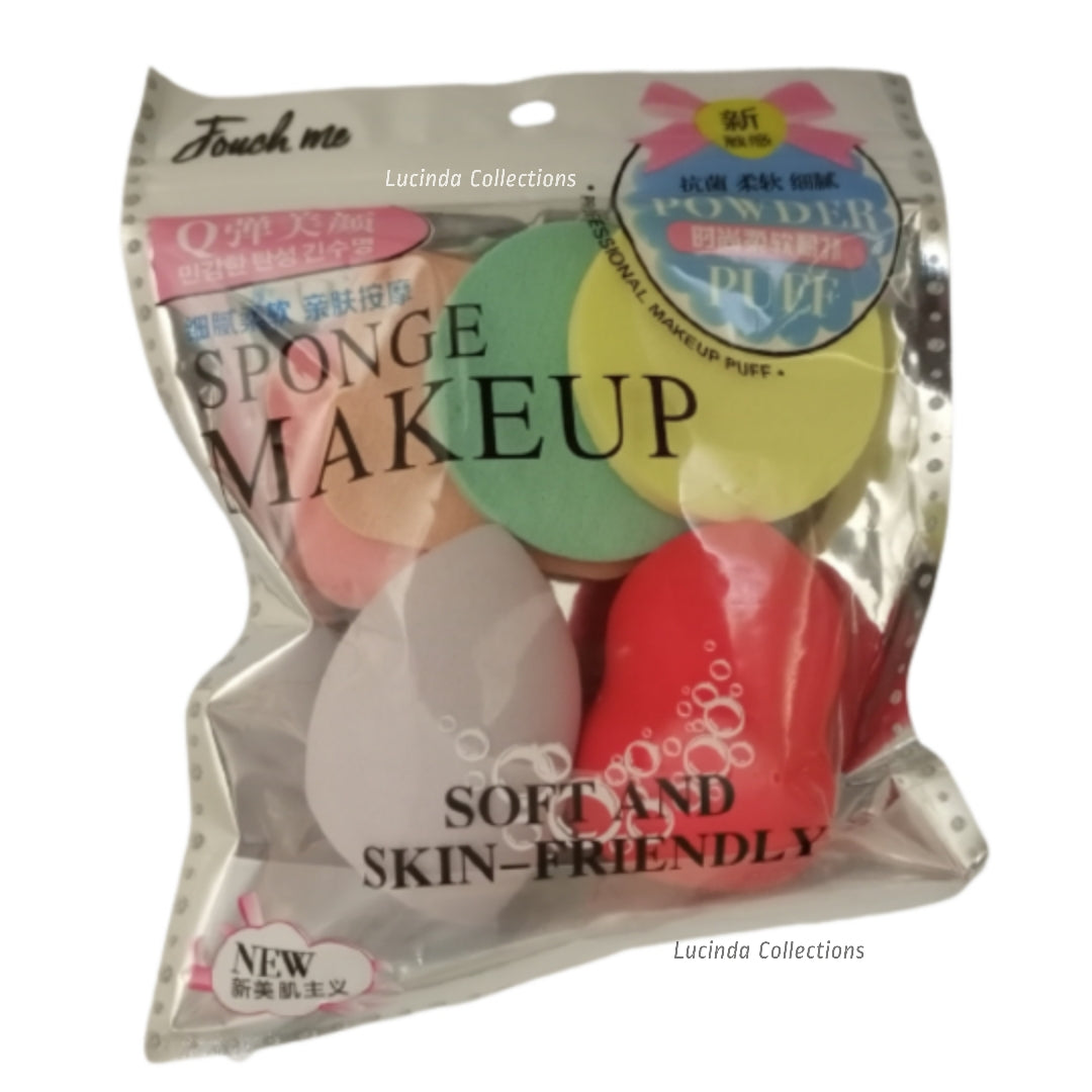6Pcs Makeup Puff Sponge Beauty Blender Soft Powder Foundation Face Make Up Set