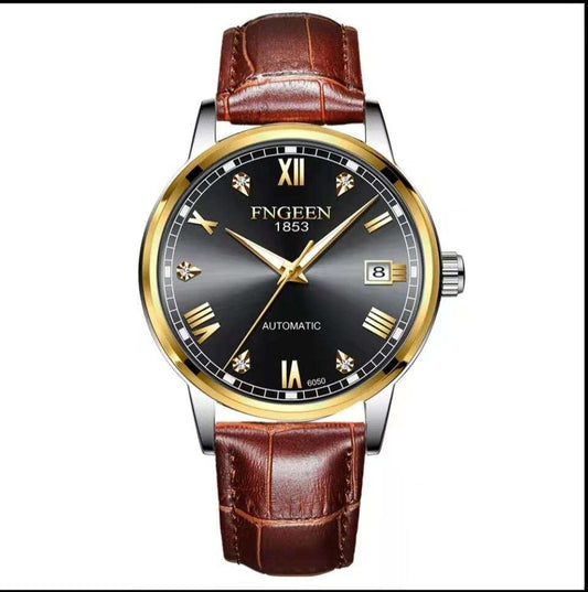 Mechanical Luminous Leather Men Watch