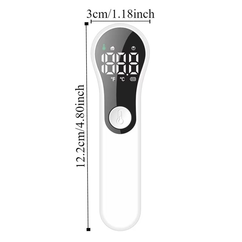 Non-contact Digital Infrared Thermometer Portable Precision Handheld Pyrometer LCD Display Screen Multifunctional IR Thermometer Rechargeable IR Thermometer Medical Equipment