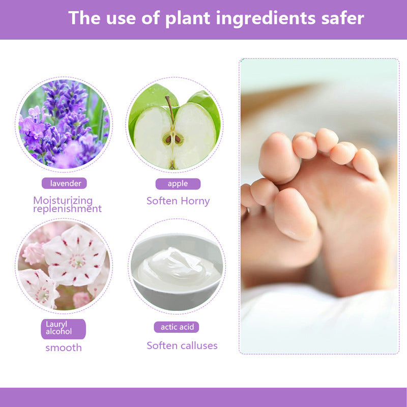 Exfoliating Foot Mask Pedicure Socks Exfoliation for Feet Mask Remove Dead Skin Heels Foot Peeling Mask for Legs with lavender extract Beauty and skin