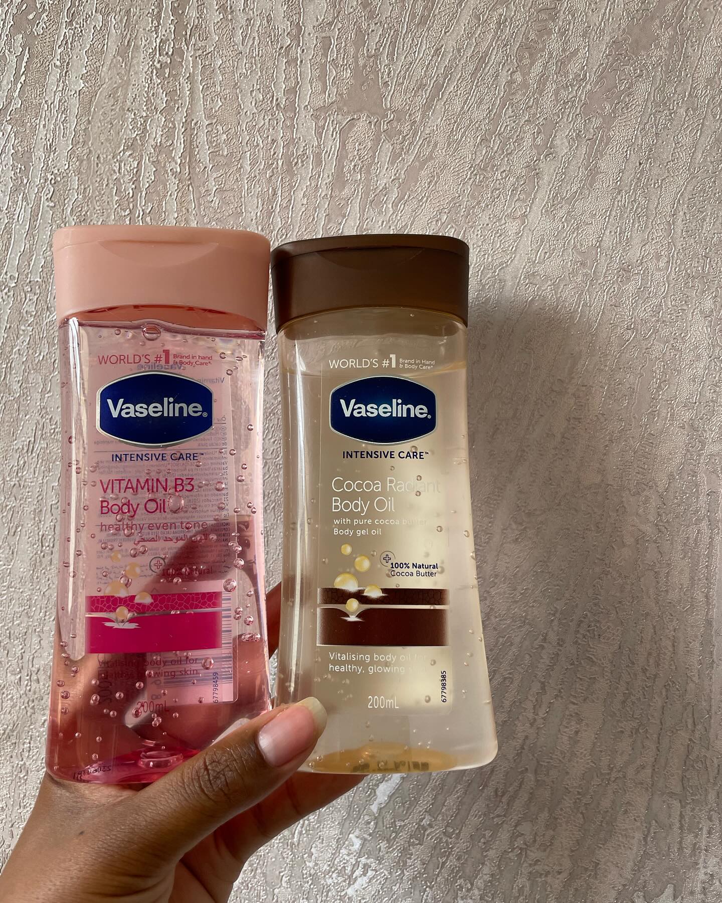 Vaseline Vitamin B3 Radiant Body Oil With Pure Cocoa Butter-200ml Replenishing Oils for Healthy Glowing Skin 100 Percent Pure Cocoa Butter Ultimate Skin Care