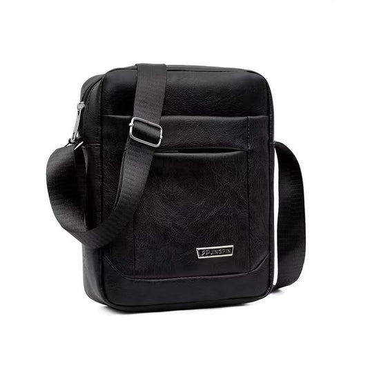 Men's Bag New Large Capacity Single Shoulder Bag Pu Business Men's Messenger Bag Men's Single Shoulder Backpack
