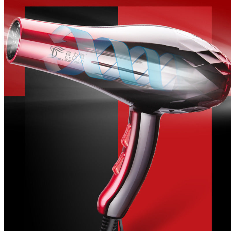 2200W Blow Dryer Household High-power Hair Dryer Hair Electric Hair Dryer Household Hairdressing Blow Canister EU Plug