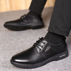 Work Shoes Breathable Casual Shoes Men's Shoes Oxfords Business Formal Soft Soles Top Shoes Men Lace up Casual Derby Shoes