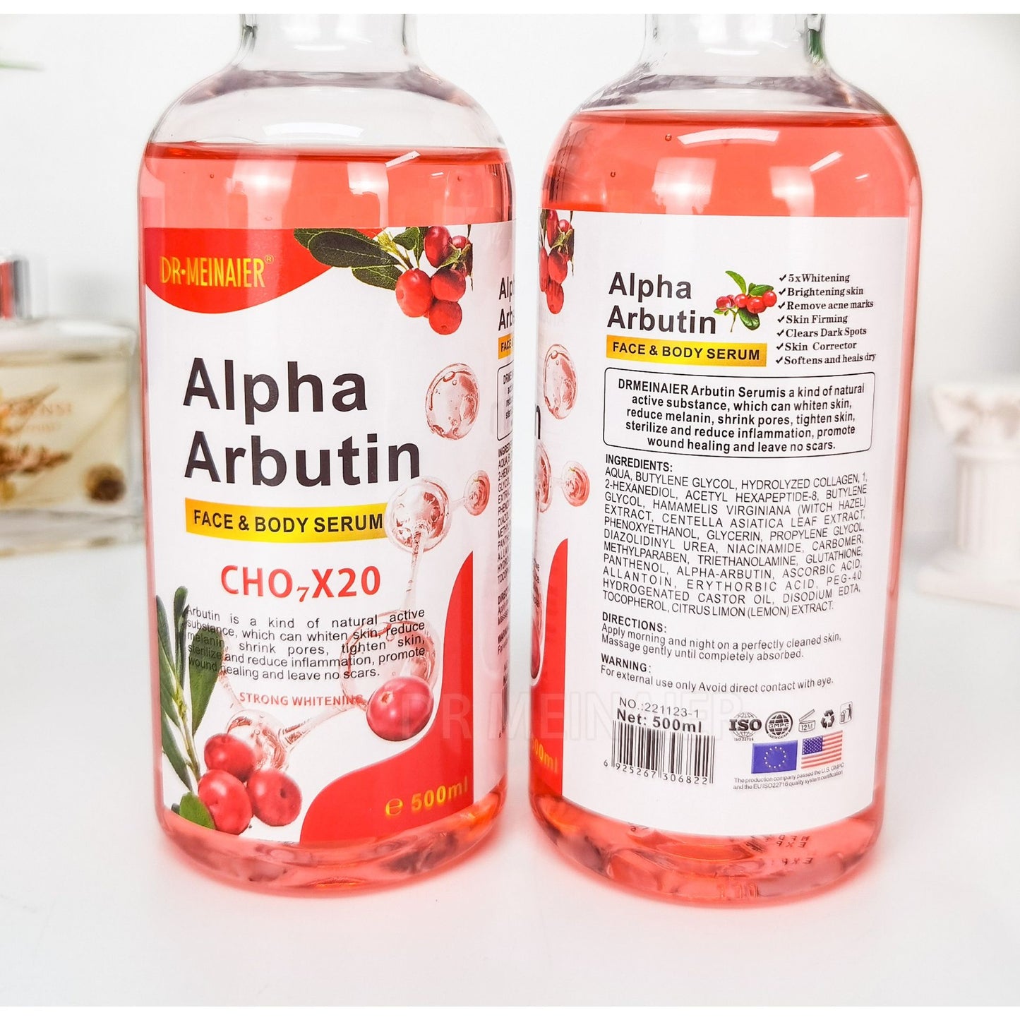 DR MEINAIER Alpha Arbutin Face & Body Serum - Brightening, Clears Spots, Acne and more