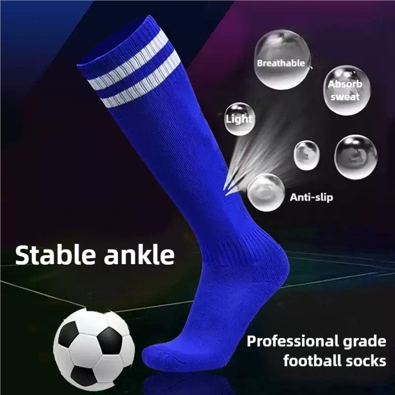 Breathable & ComfortableFootball Socks warm and Anti-Slip & Anti-Odor soccer socks Quick-Drying kids' socks For Mens Football Match