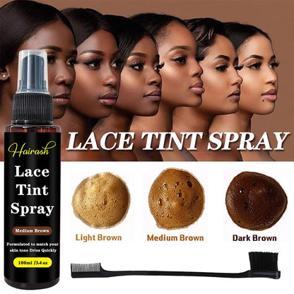 4pcs Lace Wig Care Kit: Natural-Tone Wig Spray for Skin-Tone Matching, Wig Glue, Wig Comb - Perfect Wig Styling Essentials Lace Wig Maintenance Tools