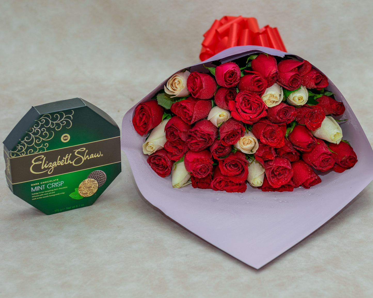 Mixed Flowers and Elizabeth Shaw Chocolate