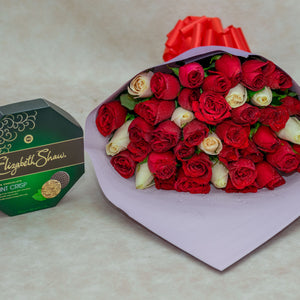 Mixed Flowers and Elizabeth Shaw Chocolate