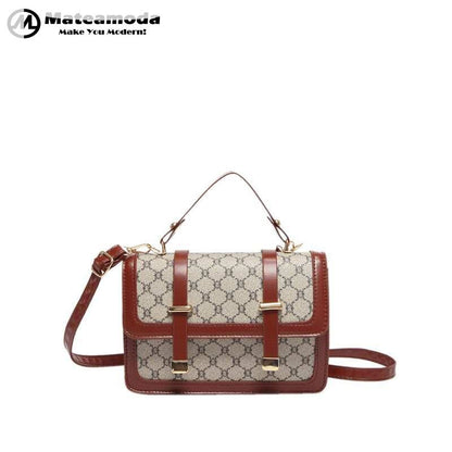 Mateamoda Stylish Monogram Print Boston Bag Crossbody Bag Handbag