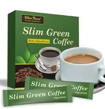 Slim green coffee tea and hip and butt tea