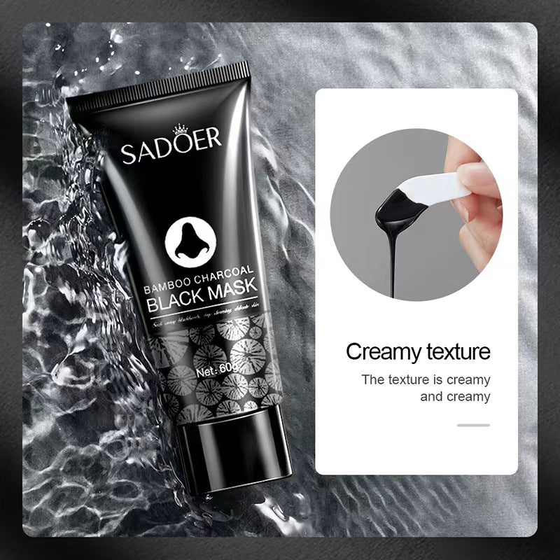 SADOER Bamboo Charcoal Blot Nose Mask gently cleans and draws out blackheads