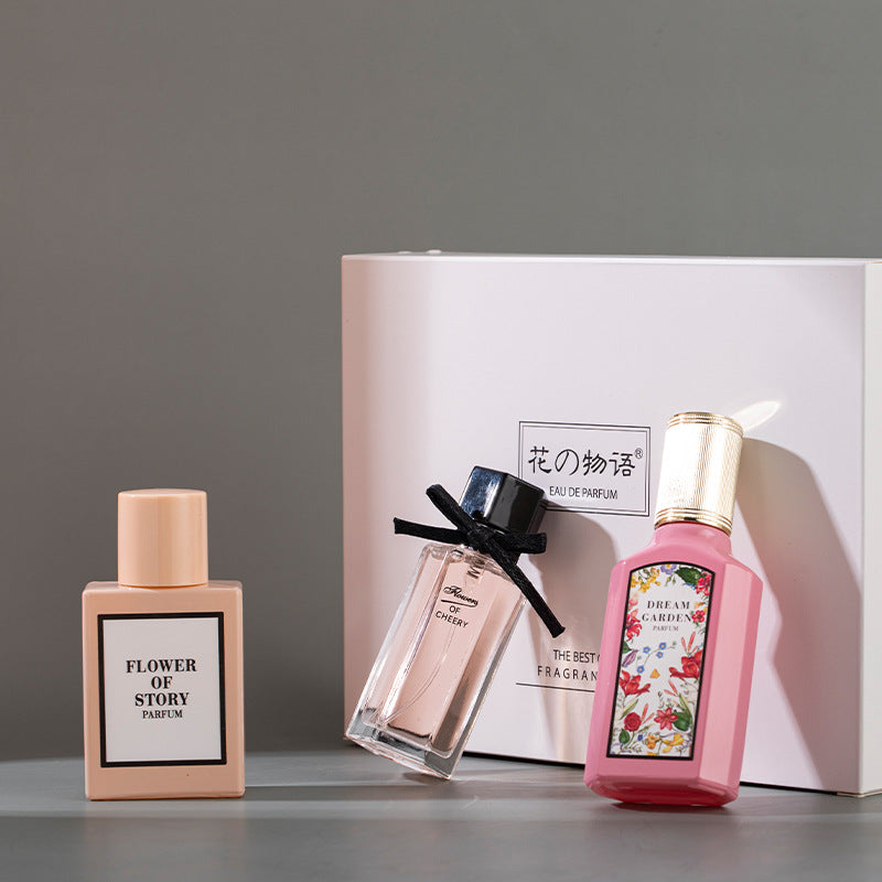 3PCS Women's Perfume 25ML Suit Fresh And Durable