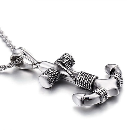 European And American Style Hot-Selling Fashion Navy Old Anchor Pendant Necklace Accessories Men'S Necklace