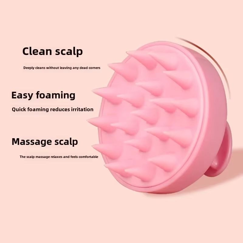 1Pc Scalp Massage Shampoo Brush Soft Silicone Combs Hair Used To Remove Dandruff and Exfoliate Hair Care Styling Tools Wholesale