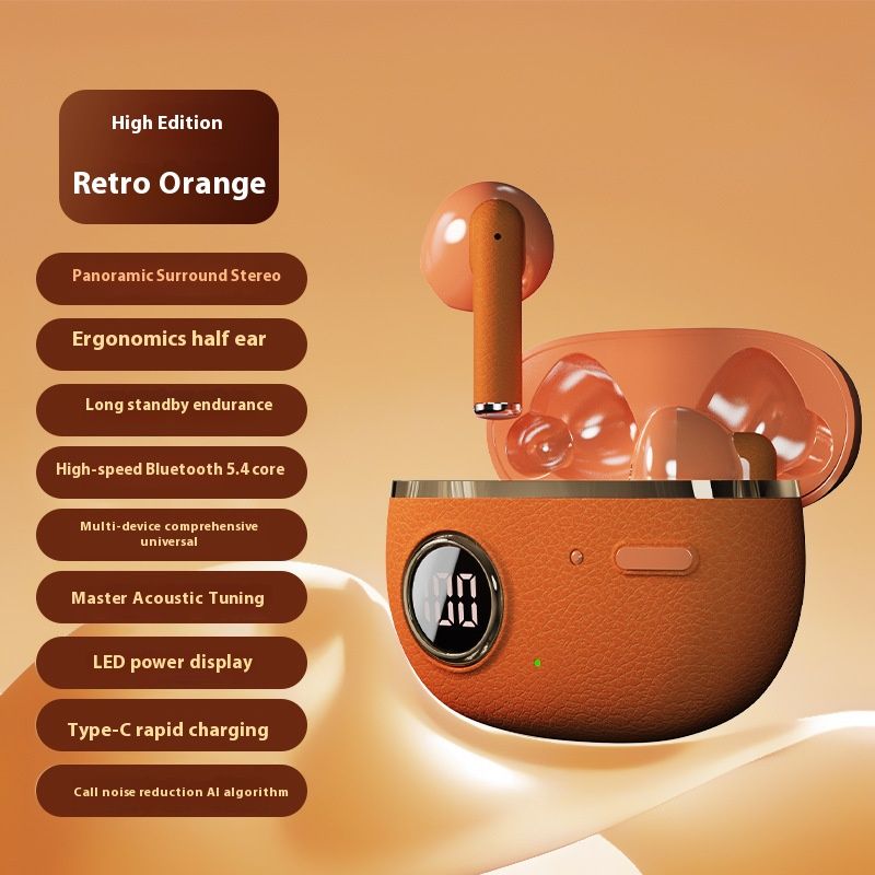 Wireless Bluetooth Earphones Long Battery Life Sports Bluetooth Earpods In-ear Stereo Waterproof Noise Cancelling Earbuds LED Display Compatible With Smartphones Computers And Laptops