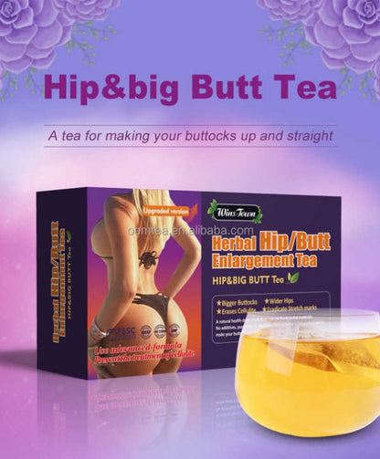 Wins Town Herbal Hip and Big Butt Tea, Mention Buttocks Herbal Supplements, Enhancement Firming and attractive, 30 Tea Bags
