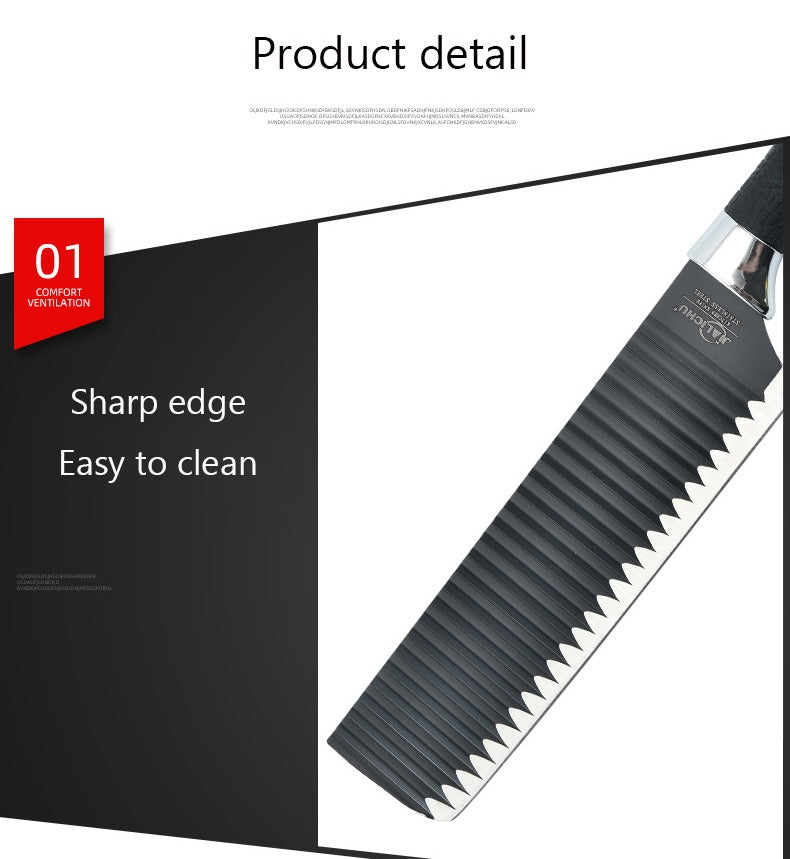 6 Pcs/Sets Knife Sets 1.2mm Kitchen Knives Cutters Kitchen Scissors Stainless Steel Knives Multifunctional Cutter Meat Vegetables Fruit Cutters