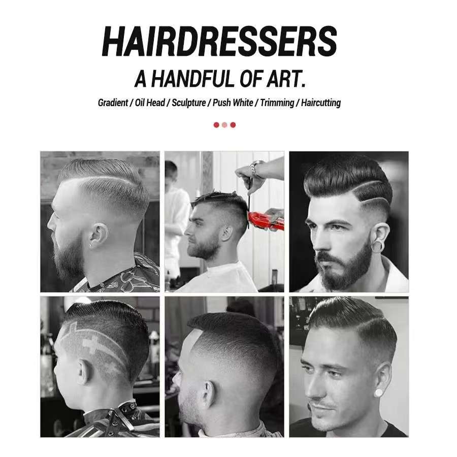 New Transparent Hair Clipper Power Display Electric Hair Clippers Men's Electric Shaver Trimmer