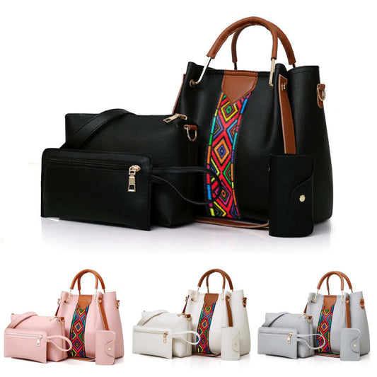 4 PCS Women Bags Handbags Ladies Bags Purse Shoulder Bags Tote Bags Hobo Bags