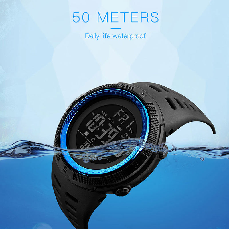 Men Watches Fashion Outdoor Sport Watch Men Multifunction Watches Alarm Clock Chrono Waterproof Led Digital Watch
