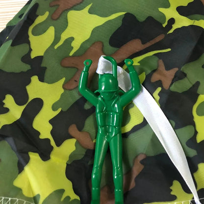 Hand Throwing Mini Soldier Camouflag Parachute for Kids Outdoor Toys Game Educational Flying Sport for Children