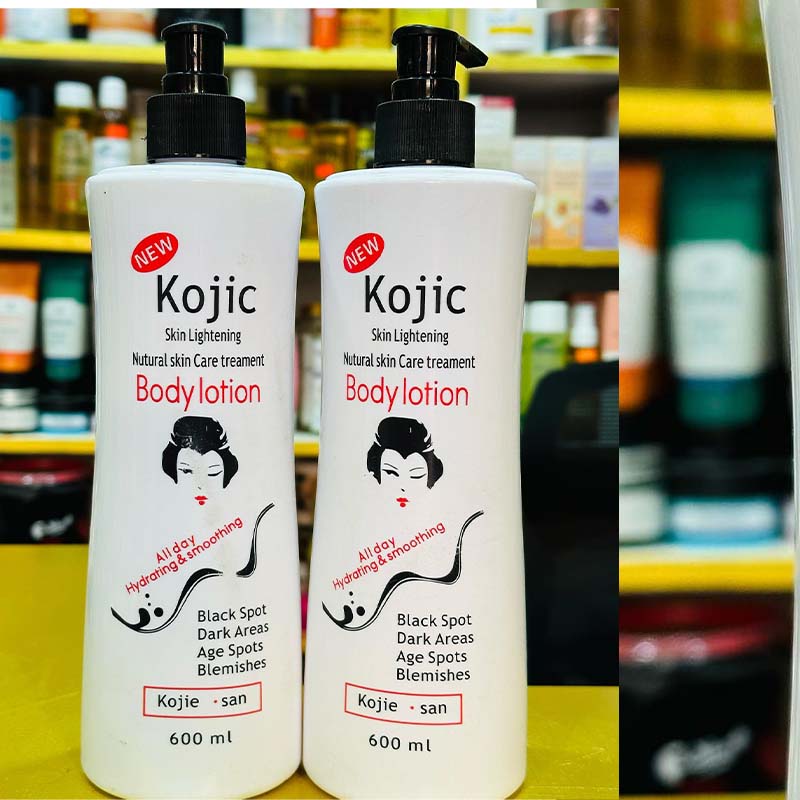 Kojie San Kojic Acid Lotion - Nourishing & Skin Brightening Body Lotion with Rosehip, Shea Butter & Vitamin E Body Lotion for Flawless Even Skin Tone - 500ml