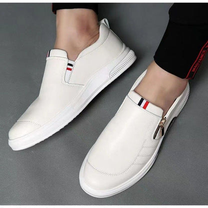 Men's Casual Shoes Men Breathable Fashion British Non-slip Shoes Business bean PU Leathe Shoes Loafer
