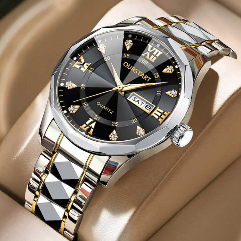 Fashion Business Watch Men Sports Mens Watch Top Brand Luxury Clock Male Quartz Wristwatch for Man Date Week