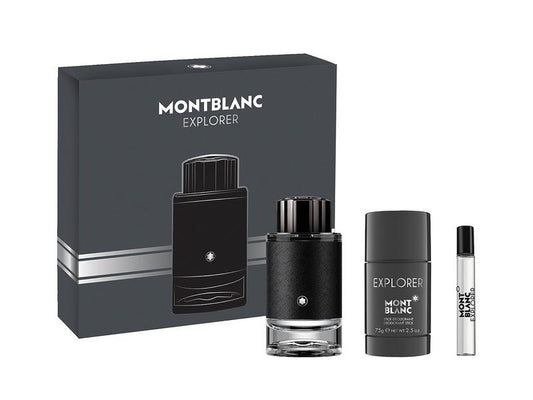 Mont Blanc Explorer EDP 3 Piece Gift Set with Mini & Deodorant spray