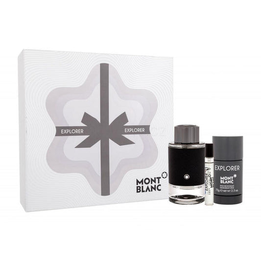 Mont Blanc Explorer Men EDP 3 Piece Gift Set with Deo & Mini Perfume