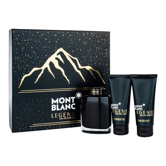 Mont Blanc Legend Men EDP 3 Piece Gift Set with ASB & SG