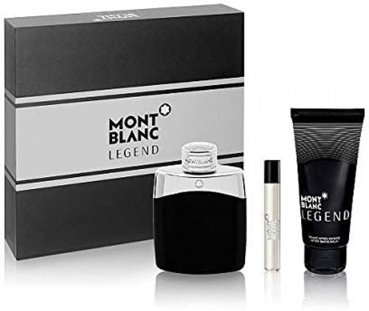 Mont Blanc Legend Men EDT 3 Piece Gift Set with ABS & Mini Perfume
