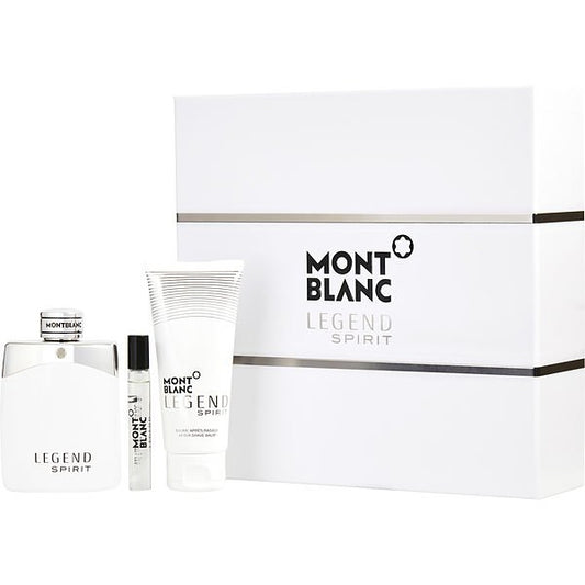 Mont Blanc Legend Spirit Men EDT 3 Piece Gift Set With ASB & Mini