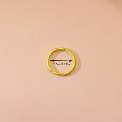 200/300pcs Cute Hair Ties For Kids & Girls - Colorful Elastic Polyester Hair Bands Ponytail Holder Children Rubber Band Hair Accessories