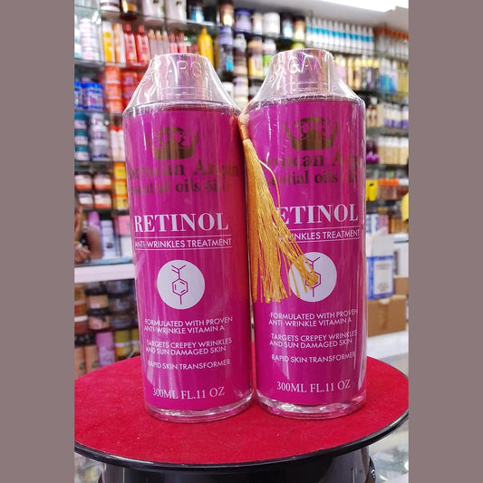 Moroccan Argan 6-in-1 Retinol Anti-Wrinkle Treatment Oil 300ml