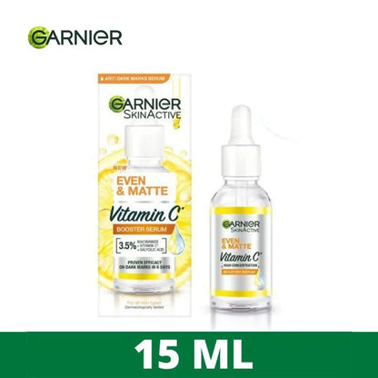 【Discounted】Garnier Even & Matte Vitamin C Booster Serum 15ml