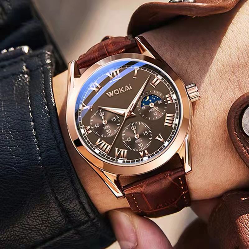 Fashion Leather Watches For Men And Women Retro Watch Non-Mechanical Quartz Business Watches Male Female Wrist Watch
