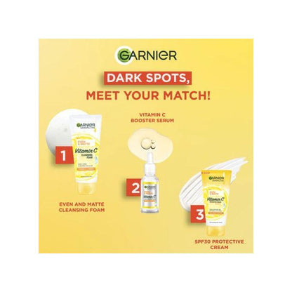 Garnier Even & Matte Vitamin C Cleansing Foam 100Ml