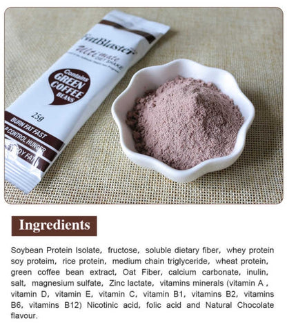 Wins Town Fat Blaster Diet Shake , Weight Loss Meal Replacement with green coffee, Chocolate Flavor