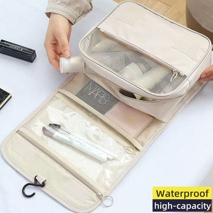 Makeup bag Women's portable large capacity storage bag Folding travel skincare toiletry bag box storage bag