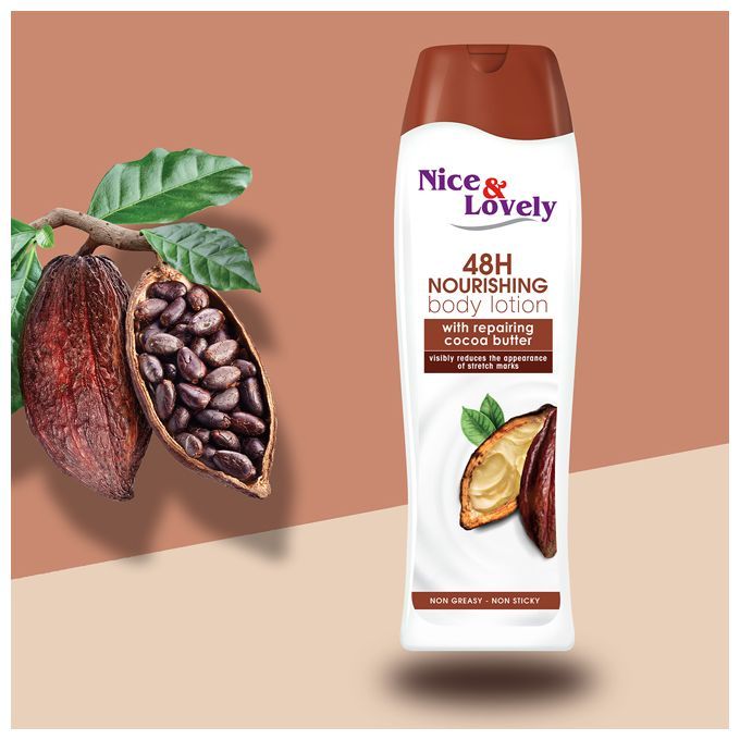 【Pack of 2】Nice & Lovely Cocoa Butter 400ml lotion