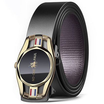 2024 Men's Belt Business Leather Belt Alloy Automatic Buckle Youth Personality Belt Brand Luxury Design Waist Belts Male Strap Belts Fashion Accessories