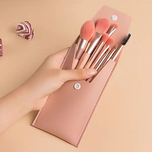 8-piece high-quality makeup brush portable concealer honey paint set soft hair beauty makeup eye shadow makeup tool set