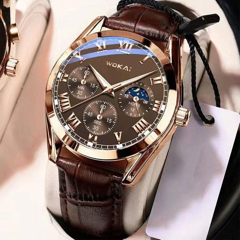 Fashion Leather Watches For Men And Women Retro Watch Non-Mechanical Quartz Business Watches Male Female Wrist Watch