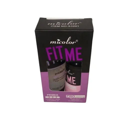 Micolor 2 In 1 Fit Me Primer + Pro. Setting Spray Fixer Matte Finish Makeup with vitamin C&E