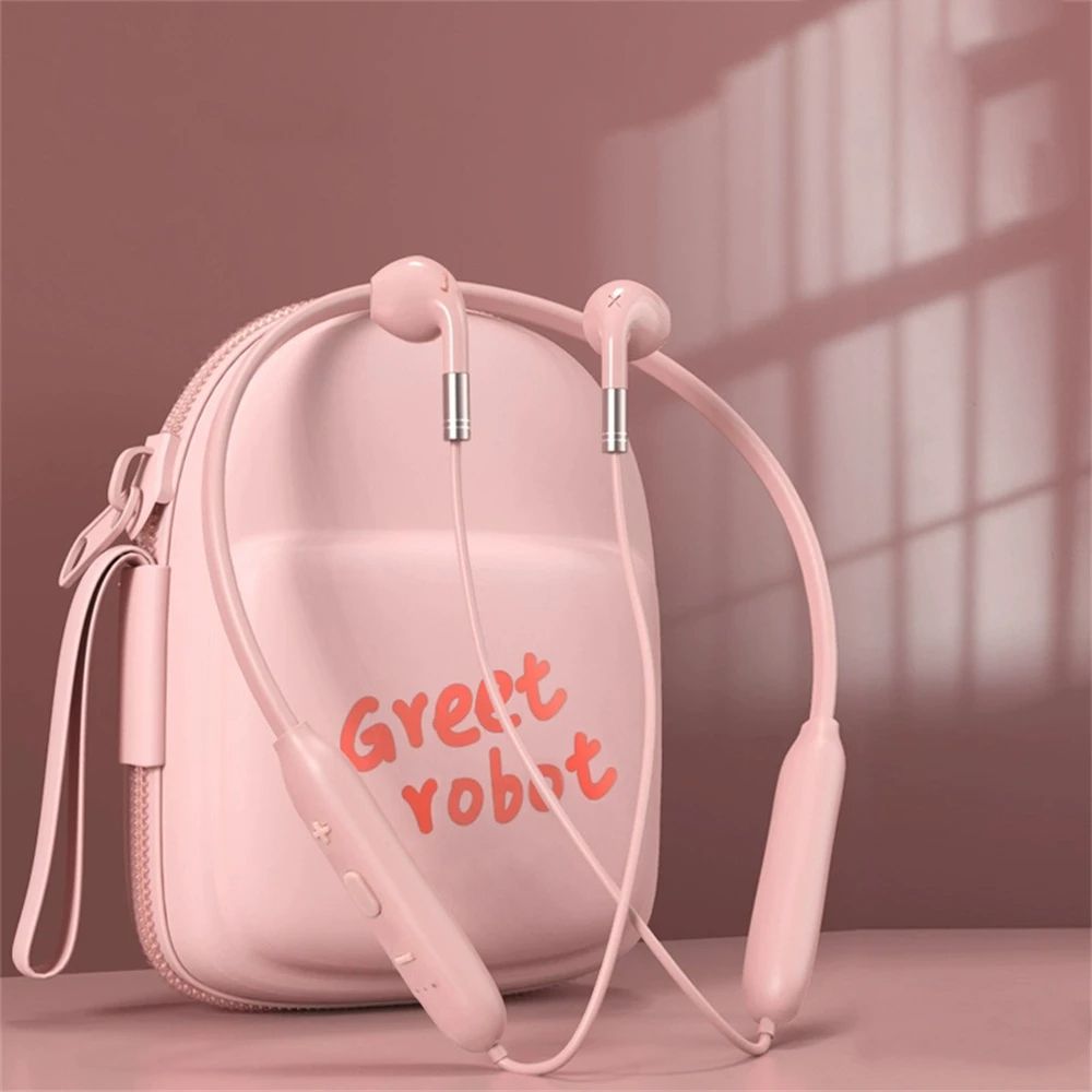 Wireless Headset Neck Hanging Stereo Earphones Noise Reduction Exercise Running Binaural Headphones 9D Sport Portable Headset